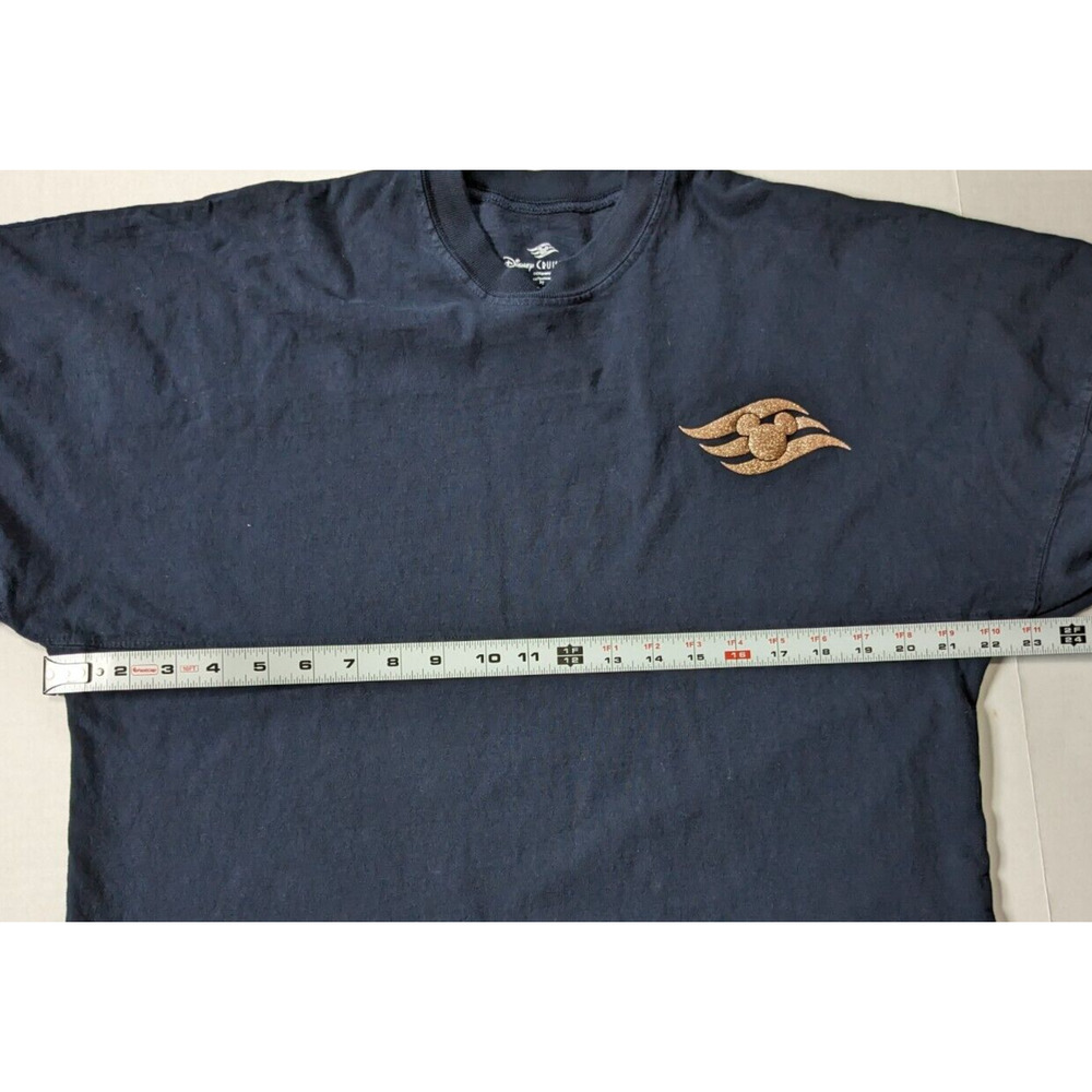 Disney Cruise Line Spirit Jersey Size S Blue With Gold Glitter LongSleeve Shirt - Picture 9 of 11